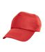 Result Headwear Cotton Baseball Cap (Red) - UTRW10150