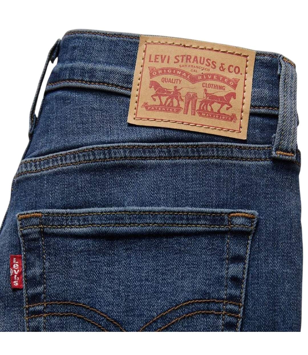 Womens/ladies High Rise Skinny Jeans Chelsea Carbon Levis-4