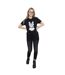 Disney Femmes/Ladies - Minnie Mouse - T-shirt boyfriend en coton avec illusion de miroir (Noir) - UTBI35848-4