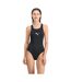 Maillot De Bain 1 Pièce Style Logo Femme Noir Puma-1