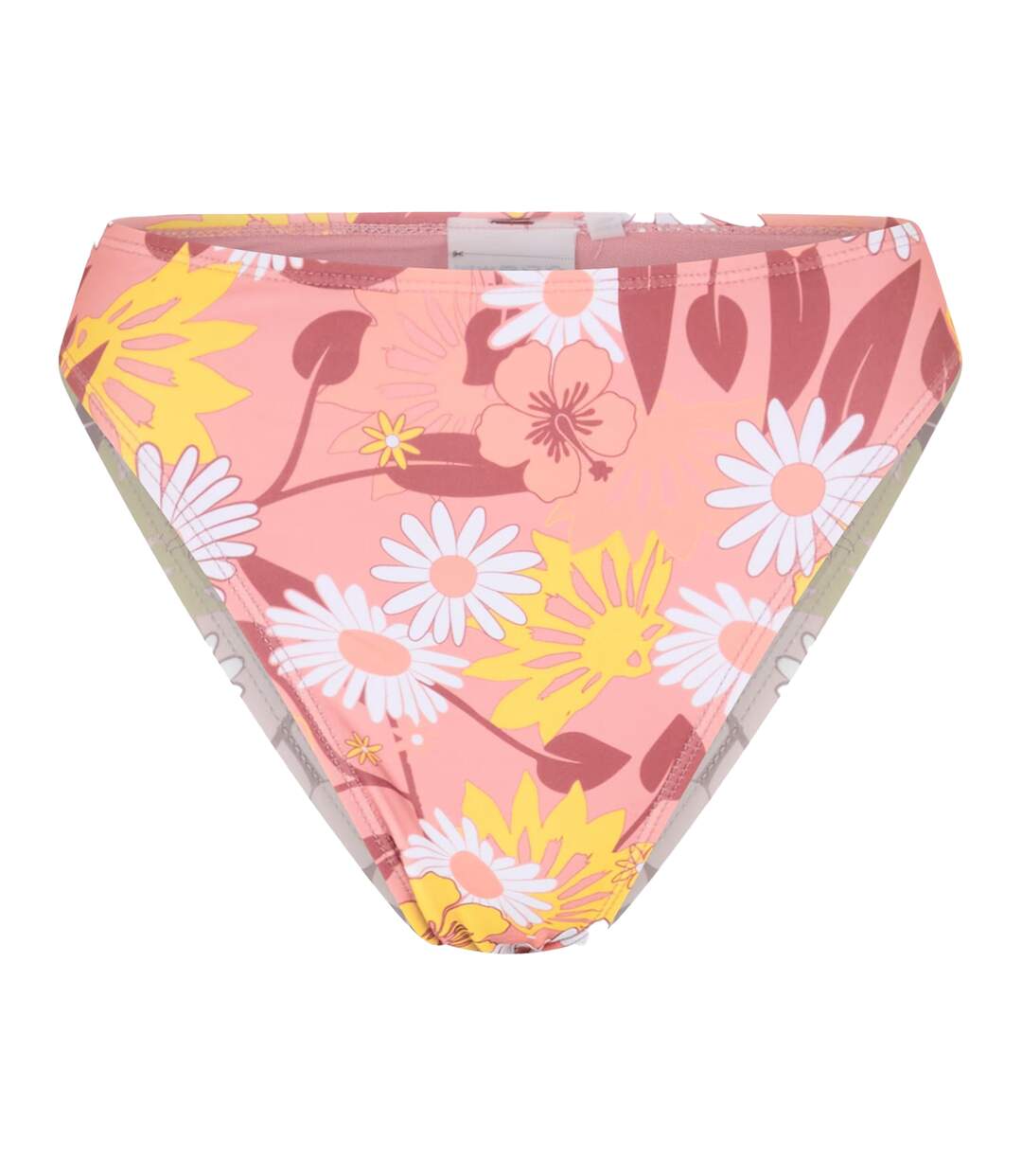 Womens/ladies Floral High Waist Bikini Bottoms Multicoloured Brave Soul-2