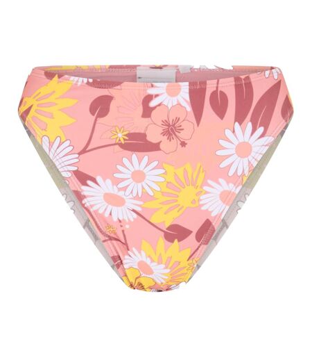 Womens/ladies Floral High Waist Bikini Bottoms Multicoloured Brave Soul