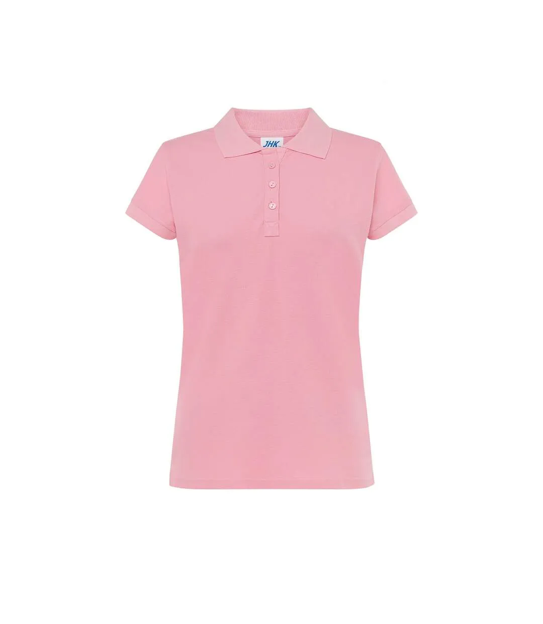 Womens/ladies Regular Polo Shirt Pink JHK-1