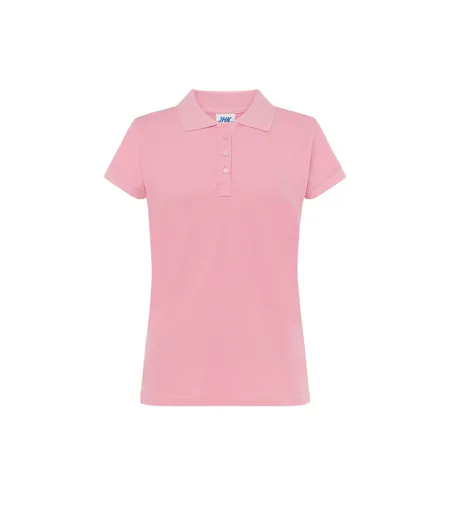 Womens/ladies Regular Polo Shirt Pink JHK