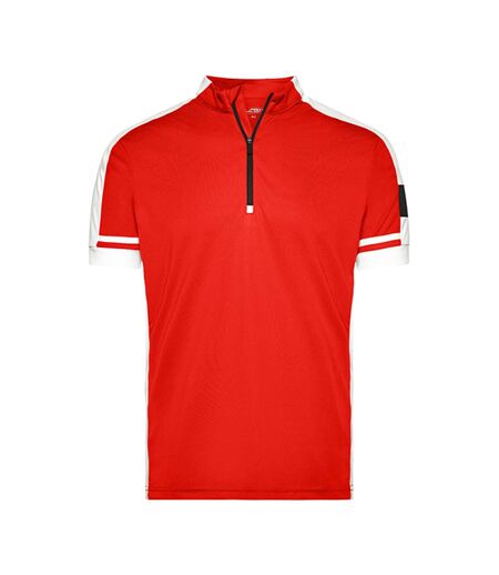 T-shirt Bike Homme Rouge James And Nicholson