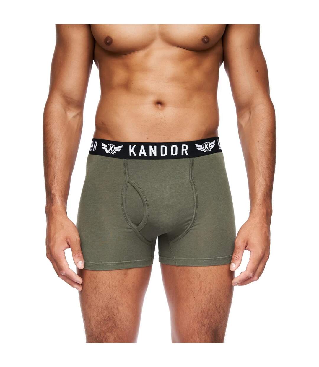 Pack of 5  Mens bambers boxer shorts  multicoloured Kandor-2