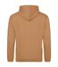 Sweat À Capuche College Adulte Marron Clair Awdis-2