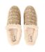 Womens/ladies Sage Knitted Chunky Flat Slippers Gold Toms-3