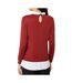 Pull Bordeaux Femme Jacqueline de Yong Tara - S