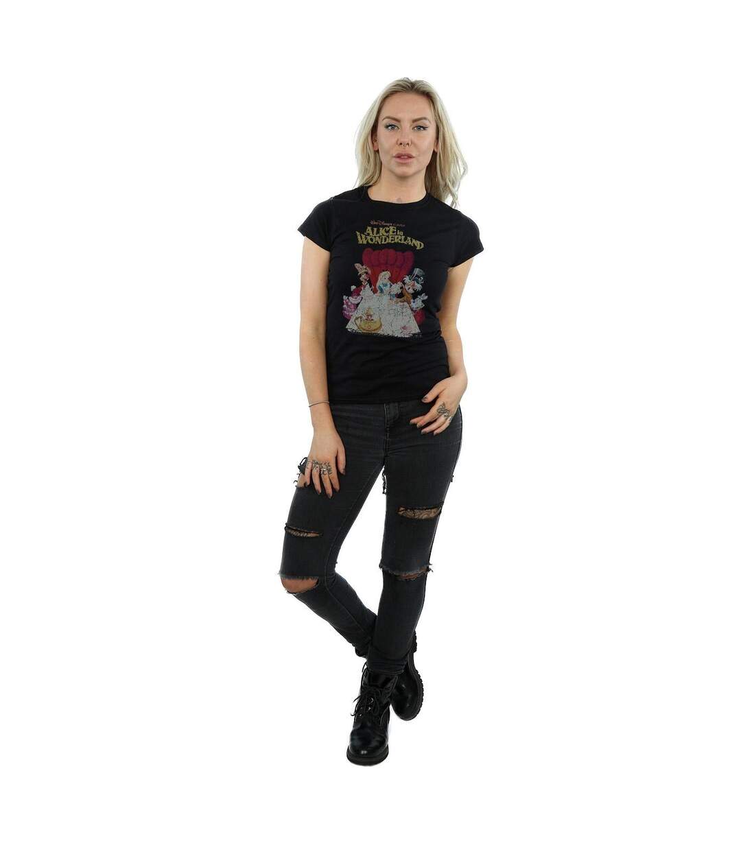 Disney T-shirt en coton pour femme/femme (Noir) - UTBI45399-4
