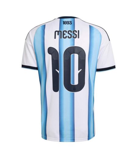 Mens Messi Home Shirt White Blue Adidas