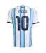 Mens Messi Home Shirt White Blue Adidas-3
