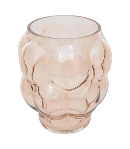 Vase en Verre Soufflé Edia 18cm Rose Clair