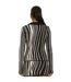 Womens/ladies Stripes Shirt Black Missy Empire-3