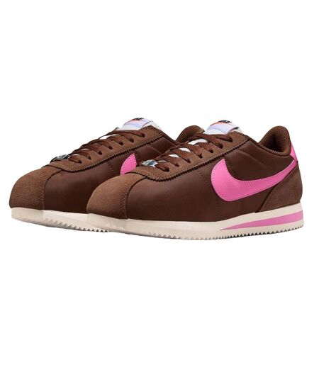 Baskets Cortez Femme Marron Rose Nike