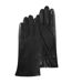 Isotoner Gants femme tactiles, en cuir d'agneau pleine fleur, doublés cachemire