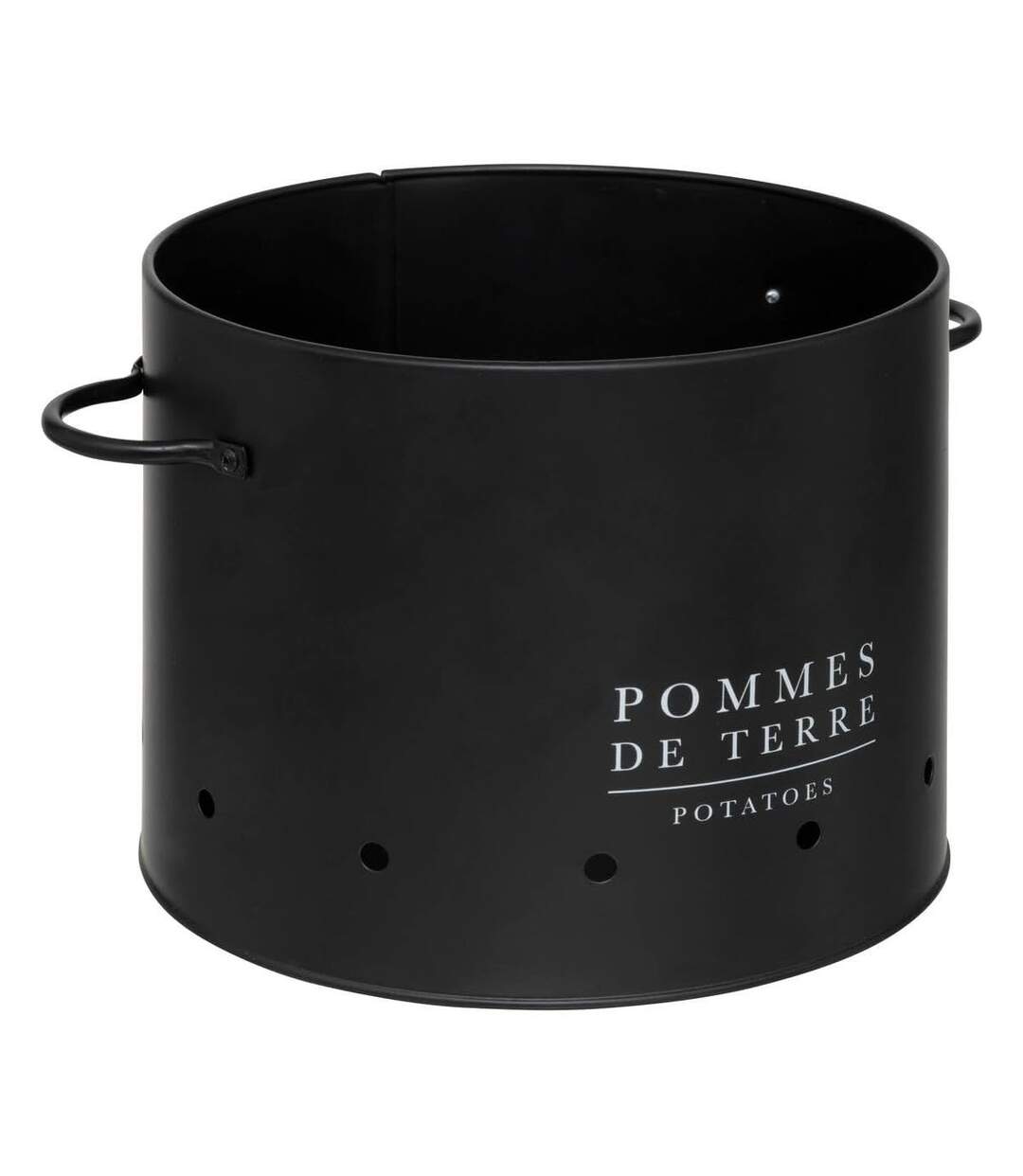 Lot de 3 Boites en Métal Black Bambou 28cm Noir-3