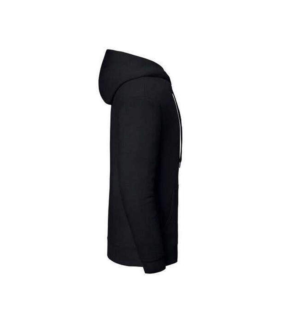 Sweat Uni À Capuche Iconic Premium Adulte Noir Fruit Of The Loom-4
