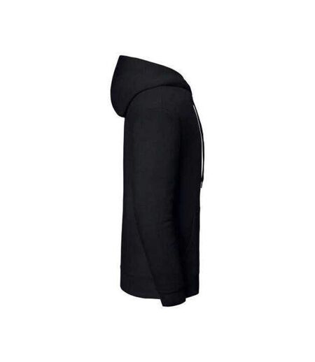 Sweat Uni À Capuche Iconic Premium Adulte Noir Fruit Of The Loom