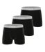 Lot de 3 boxers homme en coton uni Premium Serge Blanco-1