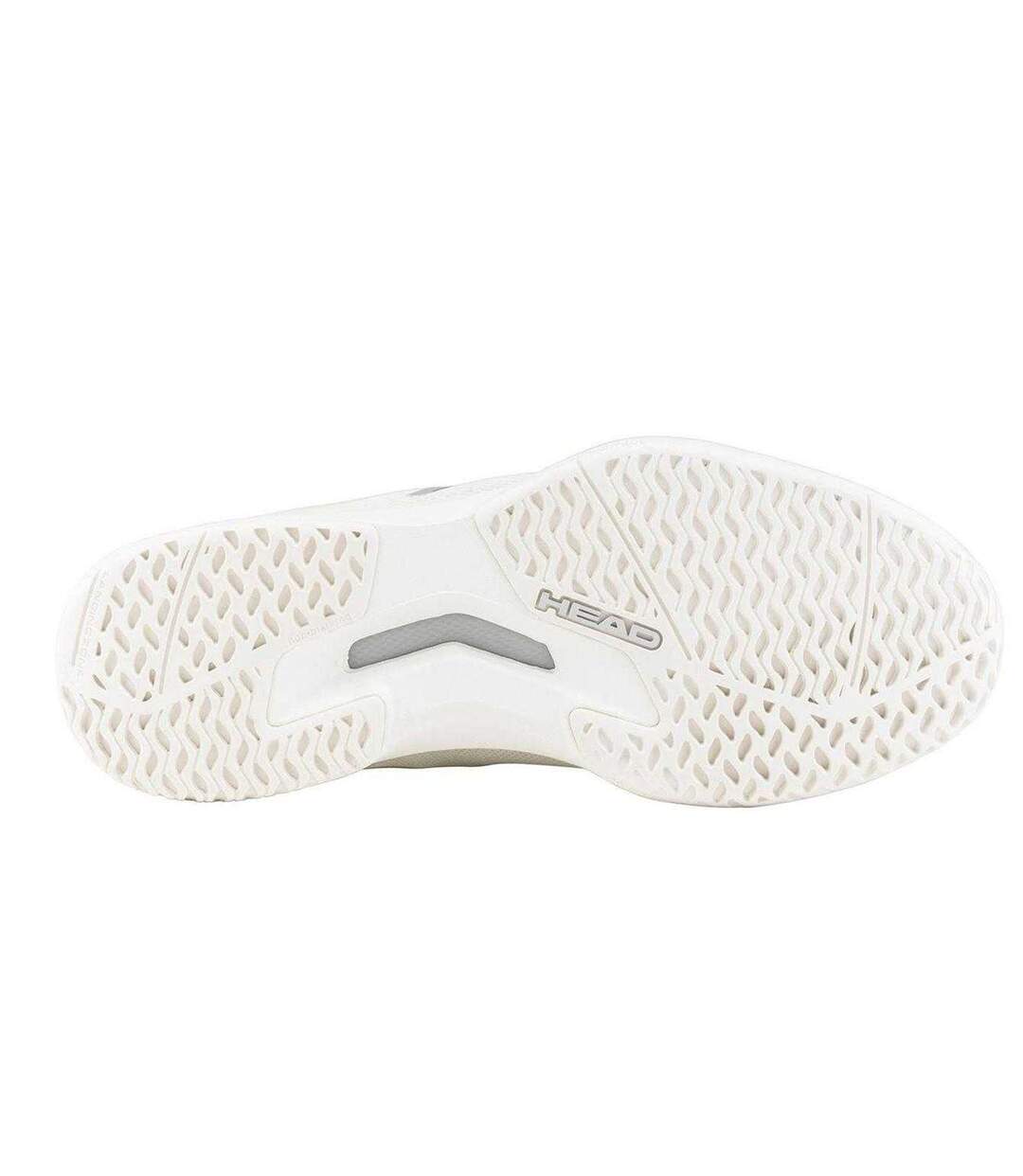 Womens/ladies Sprint Team 4.0 Padel Shoes Chalk White Light Grey Head-3