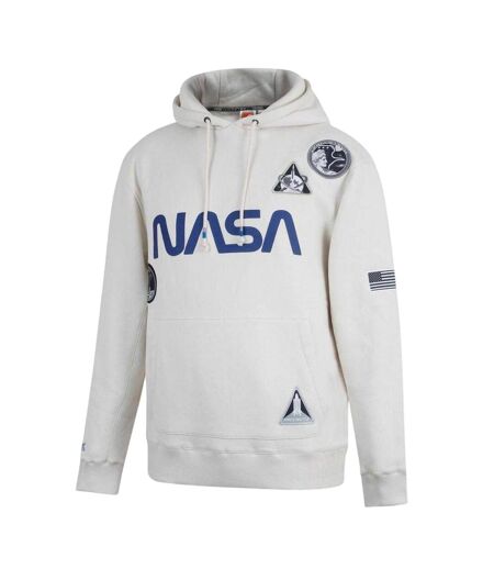 Sweat À Capuche Avec Cordons Motif/style Nasa Homme Blanc Cassé SoulCal