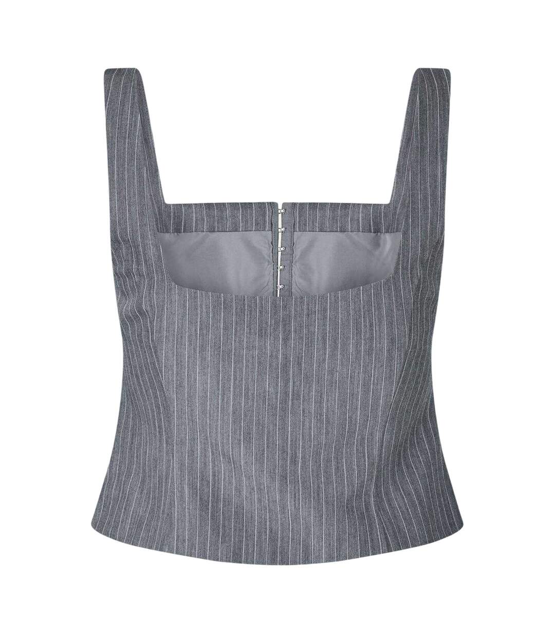 Womens/ladies Pinstripe Square Neck Sleeveless Blouse Folkstone Jack Wills-2