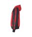 Mens Unique Wiesbaden Full Zip Hoodie Red Black Mascot-2