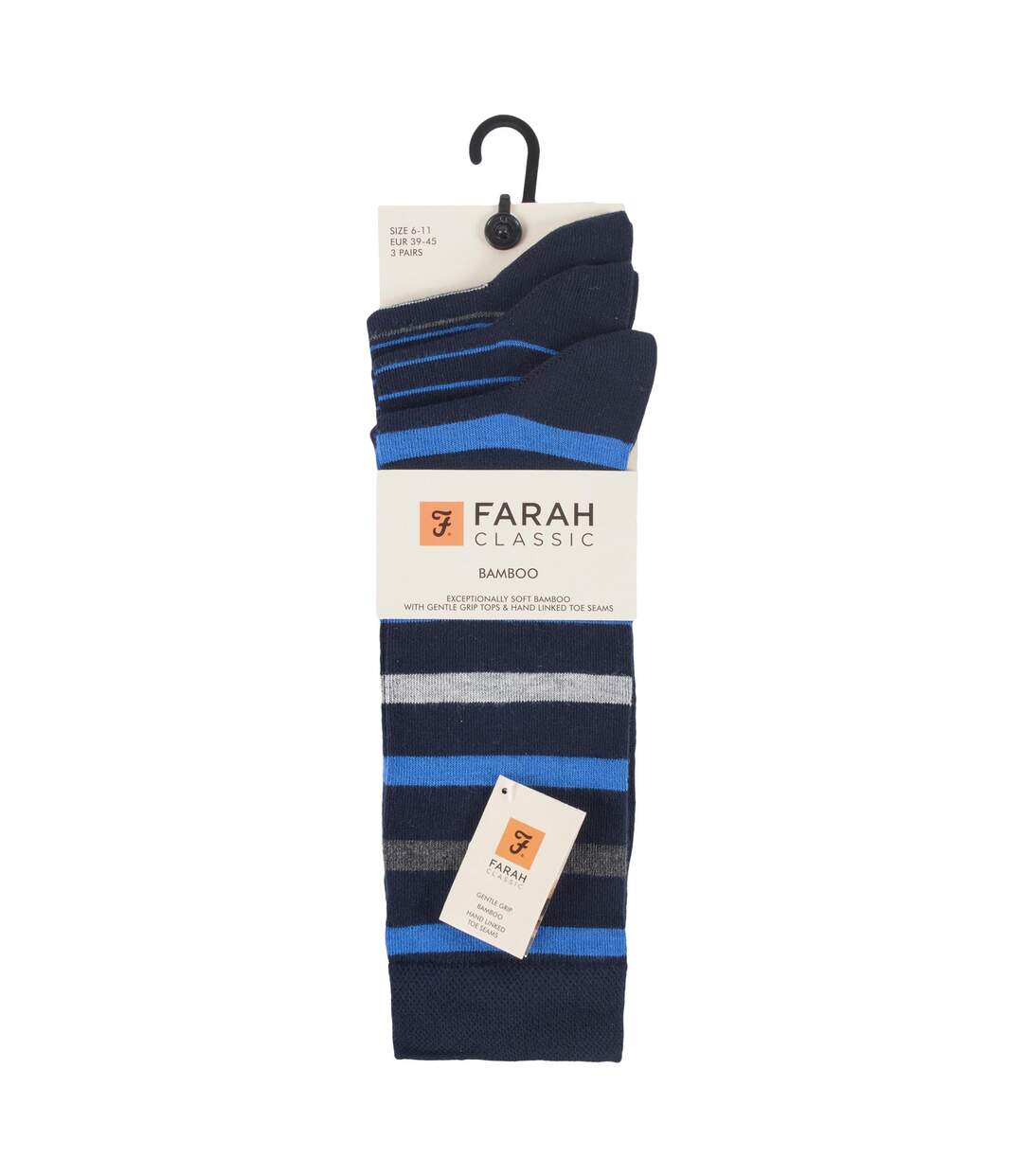 3 Paires Chaussettes Homme Bambou Respirantes-2