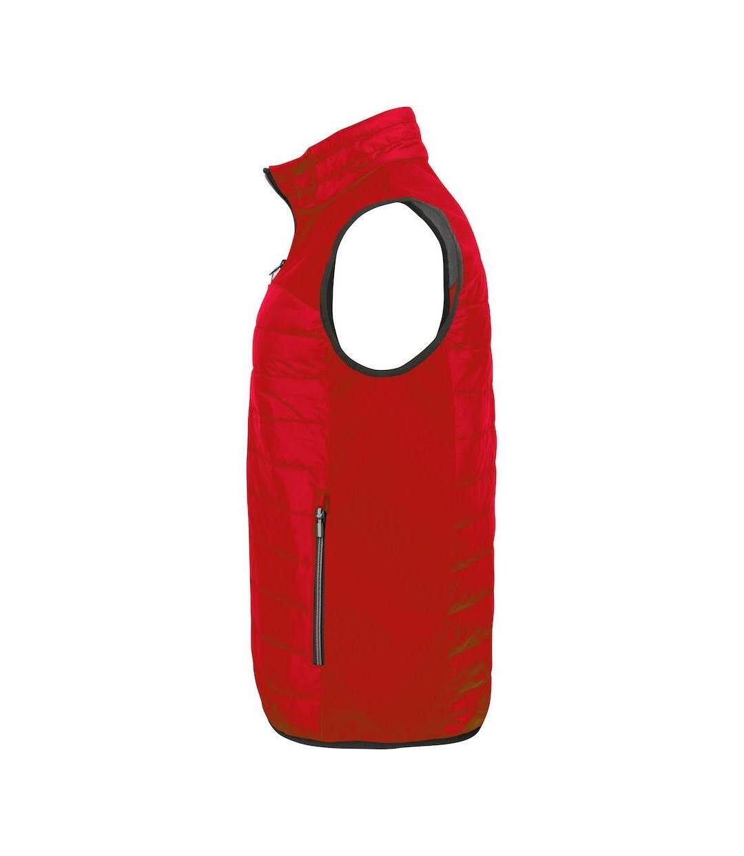 Mens Expedition Gilet Red Printer-3