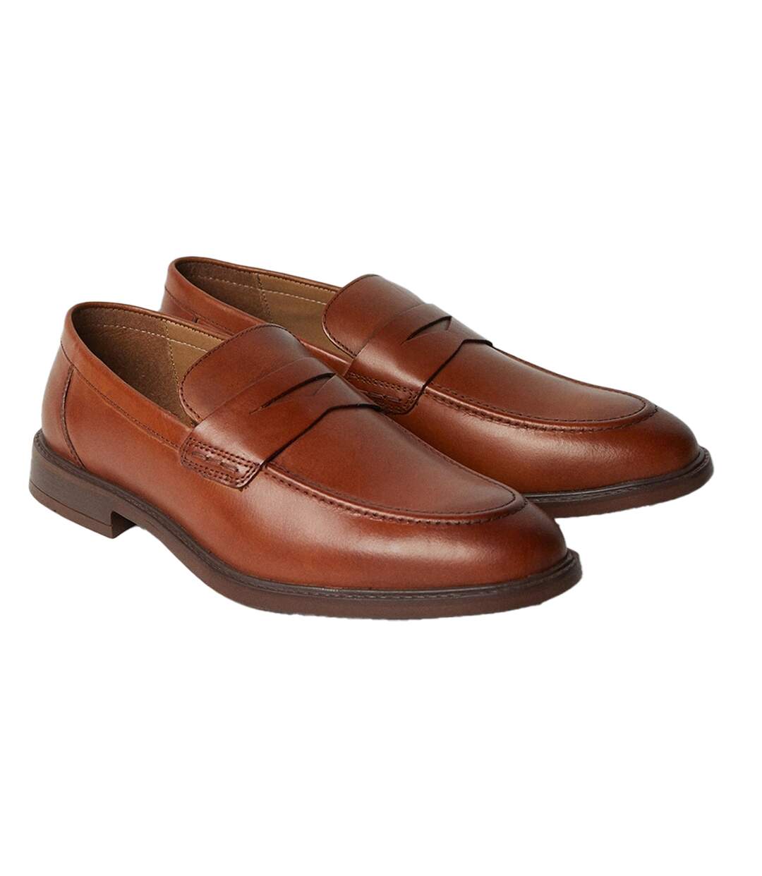 Mocassins smart homme brun clair Debenhams-1