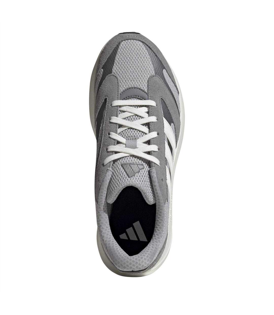 Mens Lightshift 2 Suede Trainers Grey White Iron Adidas-4