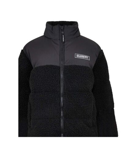 Womens/ladies Sherpa Puffer Jacket Black NY Concept