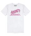Addict Unisex Adult Melted Logo T-Shirt (White)