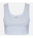 Skinni Fit Womens/Ladies Fashion Sleeveless Crop Top (White/White) - UTRW5493