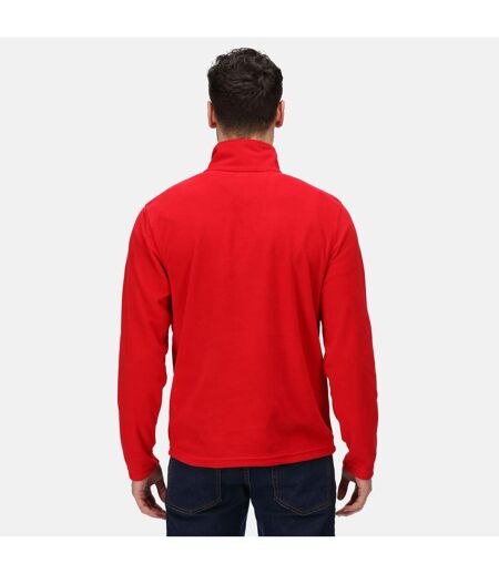 Regatta Mens Micro Zip Neck Fleece Top (Classic Red)