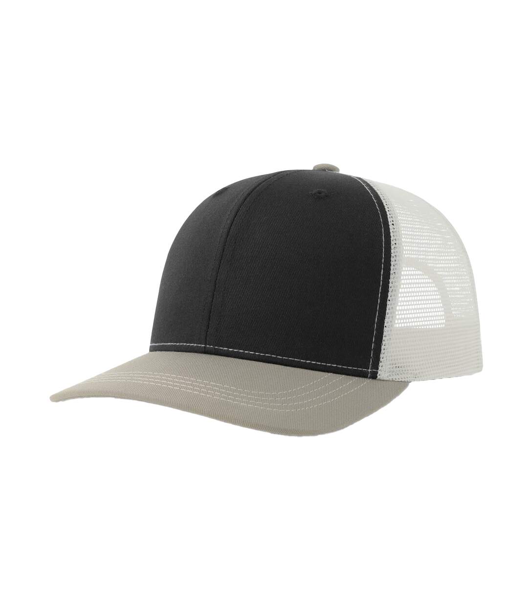 Casquette Trucker Motif/style 6 Panneaux Sonic-s Adulte Noir Gris Blanc Atlantis Headwear-1