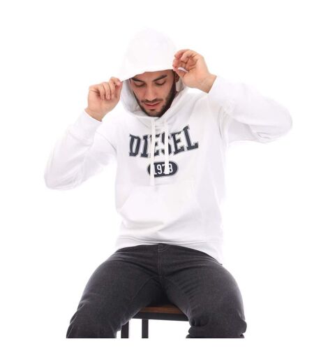 Mens S-ginn 1-b Hoodie White Diesel