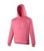 Awdis Unisex Electric Hooded Sweatshirt / Hoodie (Electric Pink)