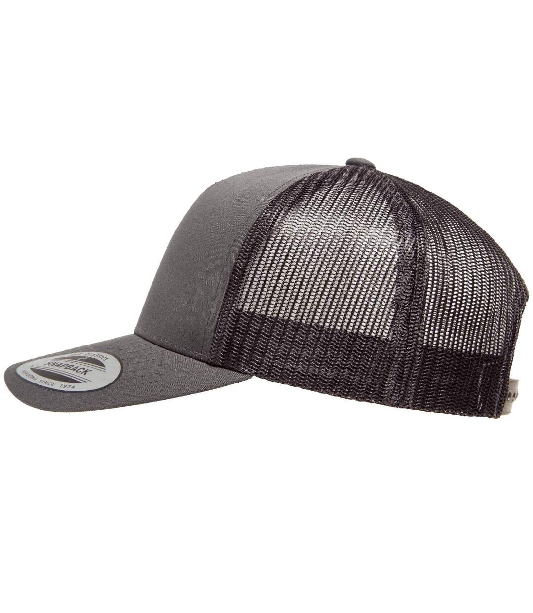 Flexfit By Yupoong 5 Panel Retro Trucker Cap (Charcoal) - UTRW7568-3