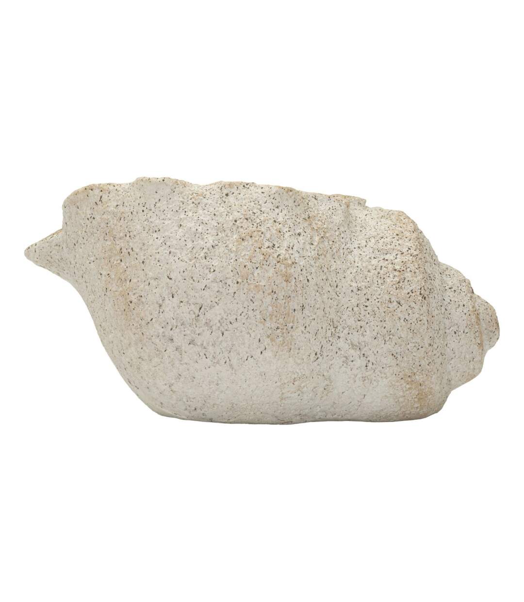 Vase Design Effet Sable Shell 35cm Beige-4