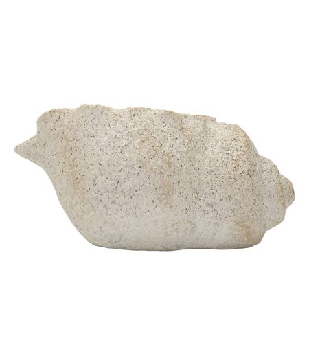 Vase Design Effet Sable Shell 35cm Beige