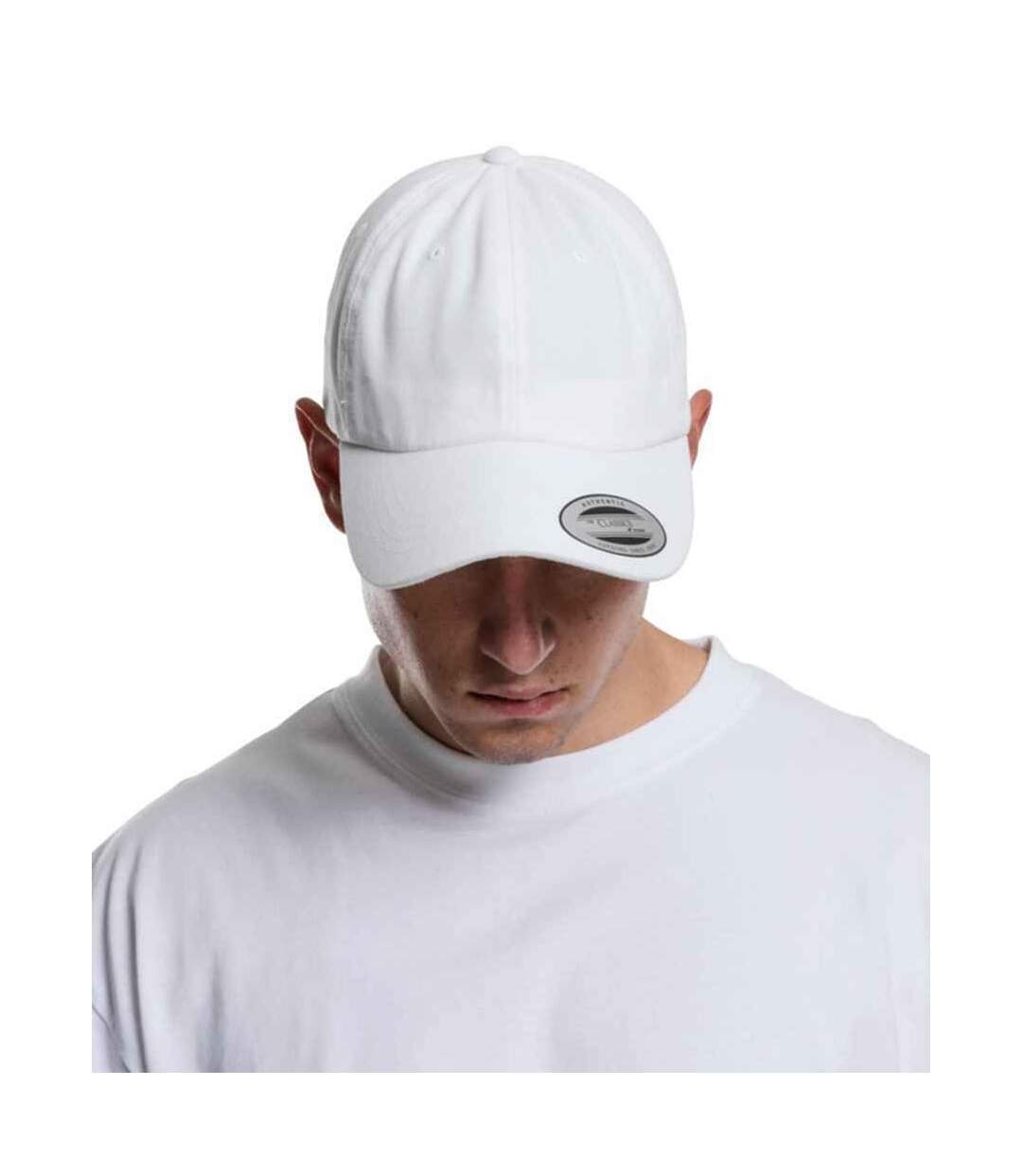 Casquette à profil bas adulte blanc Flexfit-4