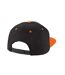 Casquette Ajustable Adulte Noir Orange Beechfield-2