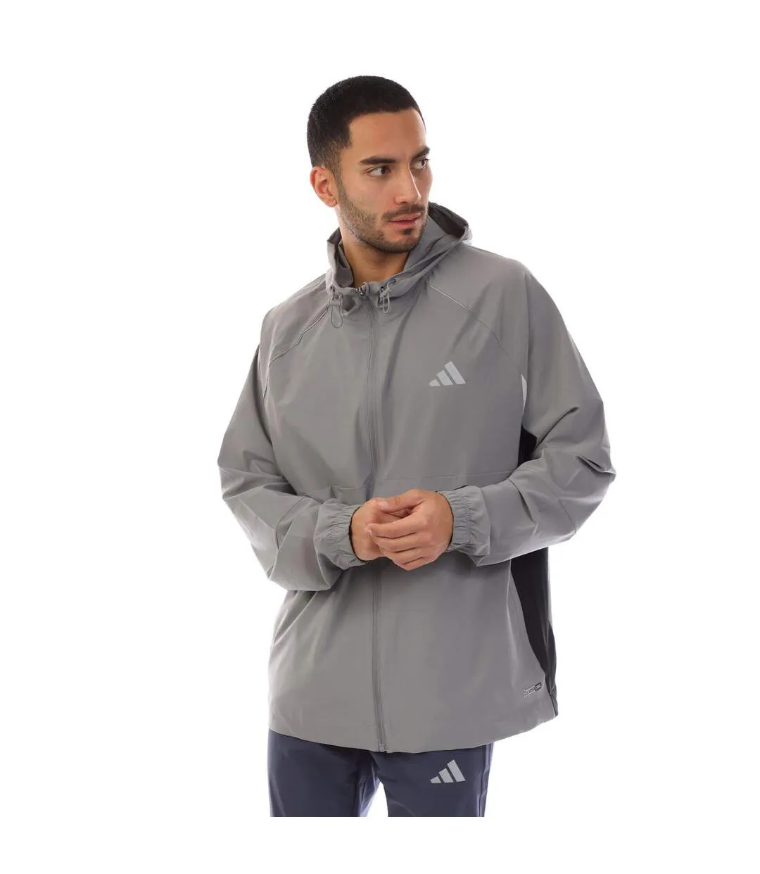 Veste De Survêtement Homme Gris Adidas-2