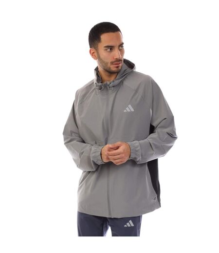 Veste De Survêtement Homme Gris Adidas