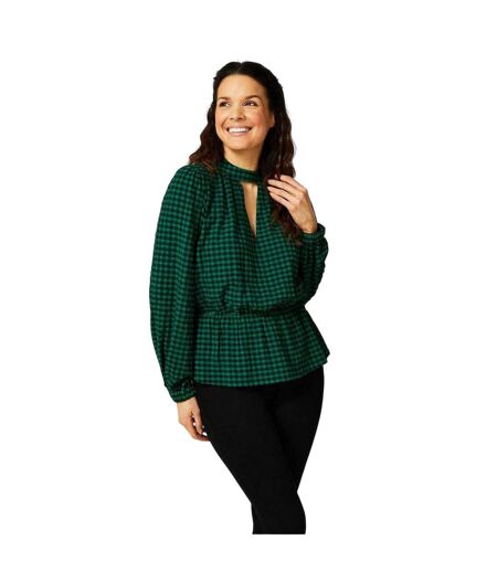 Blouse Motif/style Texturé Femme Vert Noir Biba