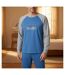 OZABI Pyjama Homme Doublé Polaire Raglan Brodé-2