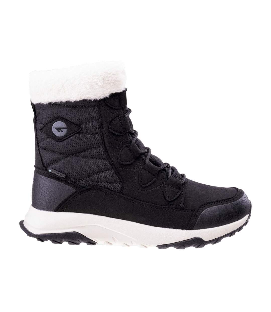 Womens/ladies mestia walking boots black/white Hi-Tec-3