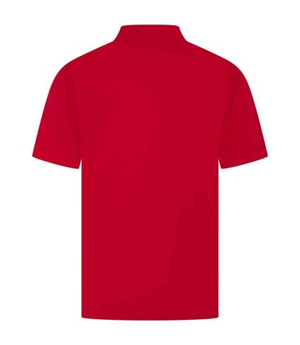 Mens pique polo shirt classic red Henbury